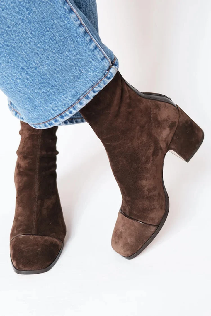 Robin | Elegant Square Toe Block Heel Boots for Women