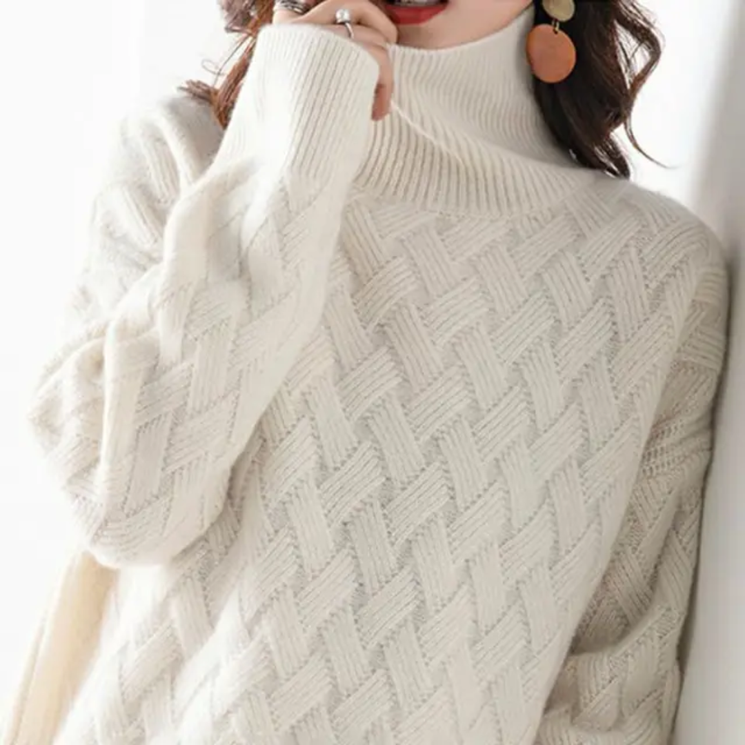 Amelie | Elegant Knitted Turtleneck Jumper for Women