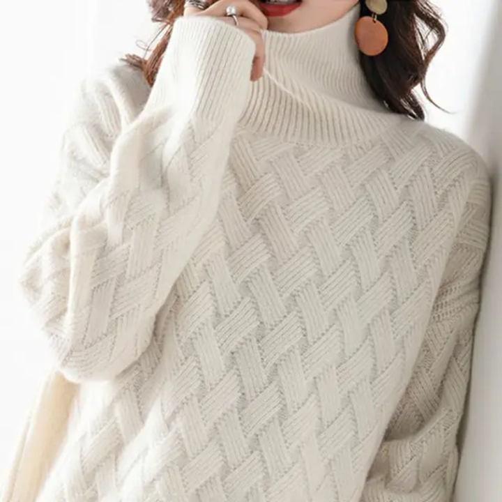 Amelie | Elegant Knitted Turtleneck Jumper for Women
