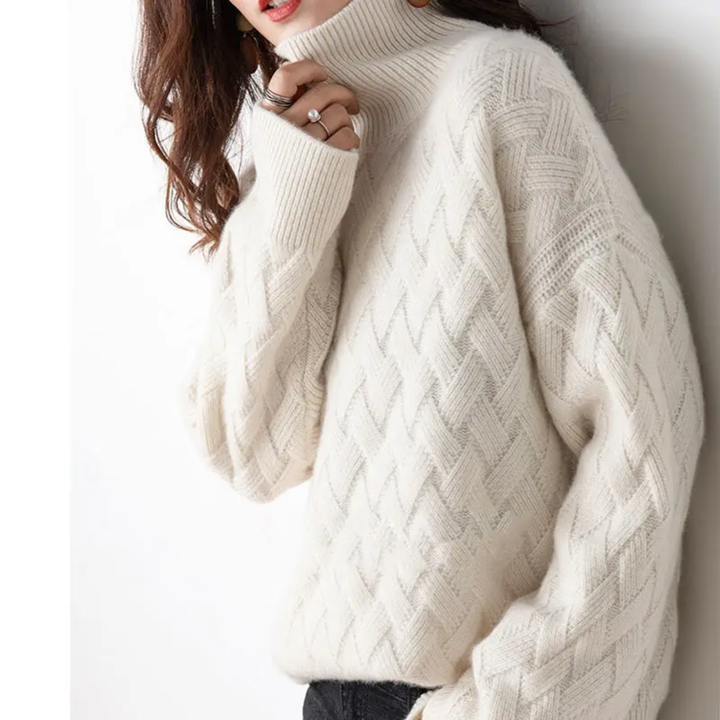 Amelie | Elegant Knitted Turtleneck Jumper for Women