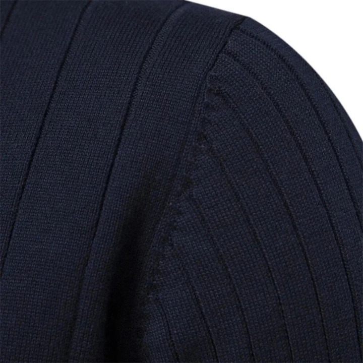 Adrian | Comfortable Quarter Zip Knit Pullover for Men