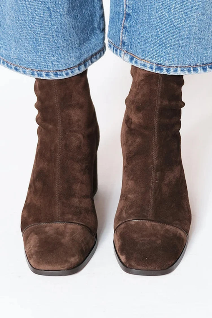 Robin | Elegant Square Toe Block Heel Boots for Women