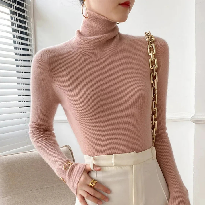 Emma | Elegant Cashmere Turtleneck Jumper for Women