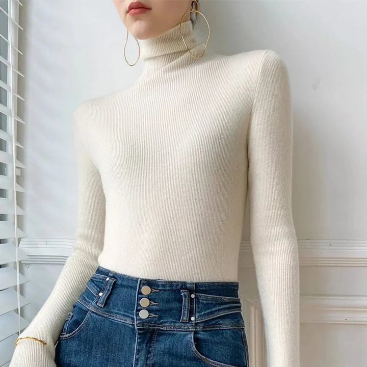 Emma | Elegant Cashmere Turtleneck Jumper for Women