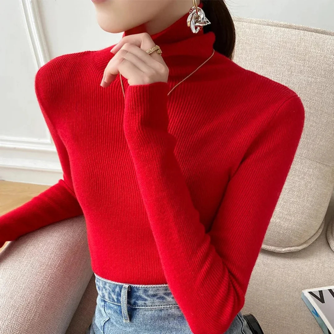 Emma | Elegant Cashmere Turtleneck Jumper for Women