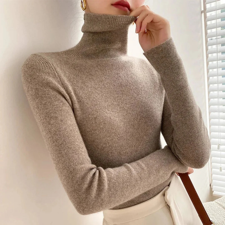 Emma | Elegant Cashmere Turtleneck Jumper for Women