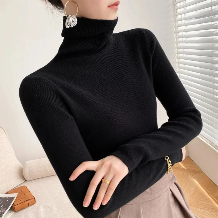 Emma | Elegant Cashmere Turtleneck Jumper for Women