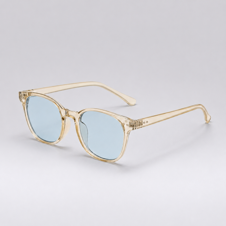 Round Sunglasses – Light Blue Lenses