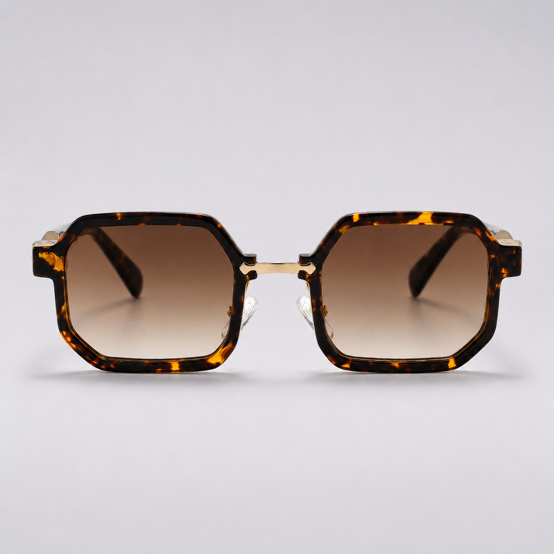 Bold Geometric Sunglasses – Octagonal Frame
